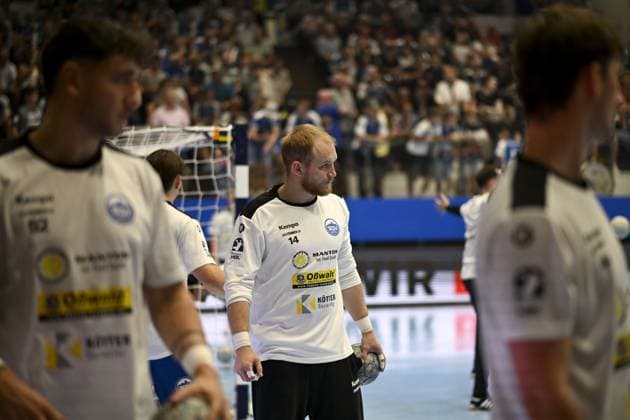 Peter Walz (14; ThSV Eisenach) fokussiert sich auf das Spiel, Portrait, Einzelfoto DAIKIN Handball: ThSV-Eisenach gegen HSG Wetzlar 20.09.2025 Copyright: xJoshuaxHildebrandtx