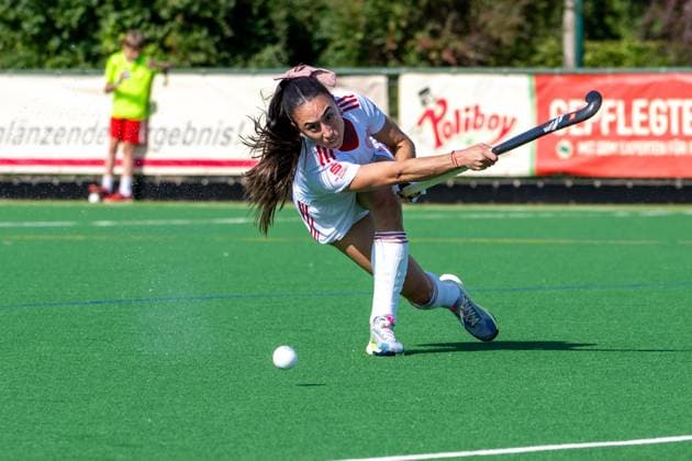 Feldhockey, Bremer HC vs. Düsseldorfer HC 0-2, Damen 1. Bundesliga, Saison 2025-26 21.06.25:, Bremen, Deutschland, 1. Bundesliga Damen Hockey (Foto von Axel Kaste) Agostina Lovagnini, (10 Bremer HC, Abwehr) Bremen Bremer Hockey-Club e.V. Freie Hansestadt Bremen Deutschland