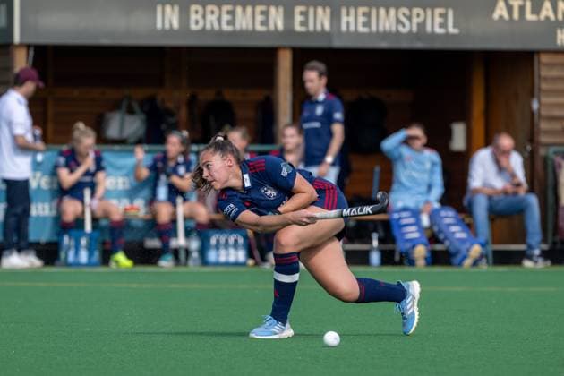 Feldhockey, Bremer HC vs. Düsseldorfer HC 0-2, Damen 1. Bundesliga, Saison 2025-26 21.06.25:, Bremen, Deutschland, 1. Bundesliga Damen Hockey (Foto von Axel Kaste) Pia Lhotak, DHC Bremen Bremer Hockey-Club e.V. Freie Hansestadt Bremen Deutschland