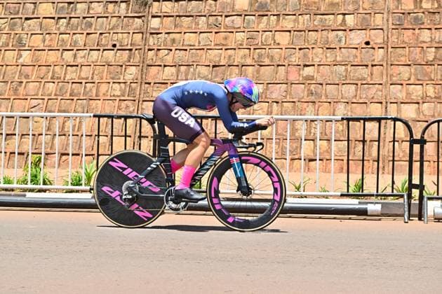 DYGERT ChloÃ Frauen Elite ITT Straßen-WM 2025 Ruanda DYGERT ChloÃ (USA) Einzelzeitfahren Frauen Elite Straßen-Weltmeisterschaft im Radsport 2025 Road World Championships 2025 UCI Cycling WM 31,2 km Kigali, Ruanda. 32nd World Championships WE - ITT (WC). 21.09.2025
