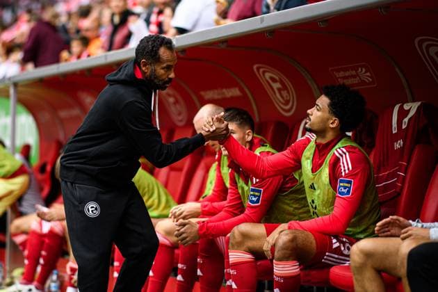 DUSSELDORF, GERMANY - 21 SEPTEMBER, 2025: Daniel Thioune - Football match Bundesliga 2 Fortuna Düsseldorf - SV Darmstadt 98 at Merkur Spiel Arena.  Copyright: xVITALIIxKLIUIEVx