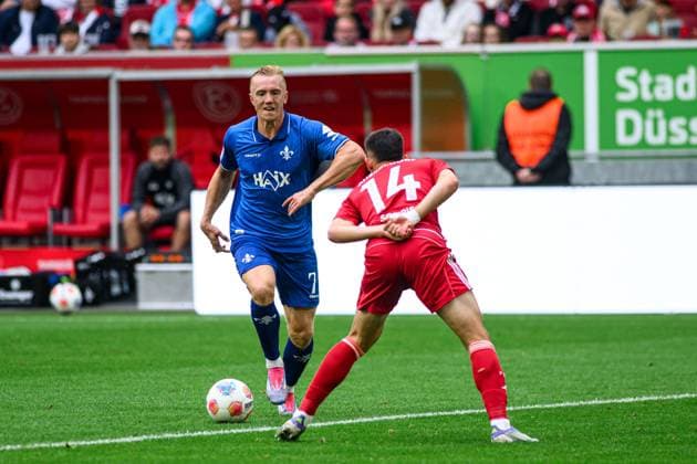 DUSSELDORF, GERMANY - 21 SEPTEMBER, 2025: Isac Lidberg - Football match Bundesliga 2 Fortuna Düsseldorf - SV Darmstadt 98 at Merkur Spiel Arena.  Copyright: xVITALIIxKLIUIEVx