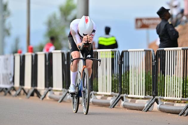 SCHMID Mauro Männer Elite ITT Straßen-WM 2025 Ruanda SCHMID Mauro (Schweiz) Einzelzeitfahren Männer Elite Straßen-Weltmeisterschaft im Radsport 2025 Road World Championships 2025 UCI Cycling WM 40,6 km Kigali, Ruanda, World Championships WE - ITT (WC). 21.09.2025