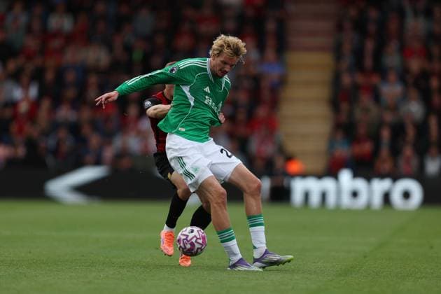 Football - 2025 2026 Premier League - AFC Bournemouth vs Newcastle United - Vitality Stadium - Sunday 21st September 2025 Nick Woltemade of Newcastle United in action during the Premier League match at the Vitality Stadium COLORSPORT Shaun Boggust 