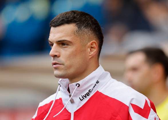 Sunderland v Aston Villa Premier League GranitÊXhaka of Sunderland walks onto the pitch during the Premier League match at the Stadium Of Light, Sunderland UK Newspapers OUT Copyright: xFredxPalmerx FIL-22264-0074