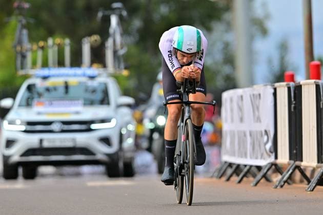 HEIDEMANN Miguel Männer Elite ITT Straßen-WM 2025 Ruanda HEIDEMANN Miguel (Deutschland) Einzelzeitfahren Männer Elite Straßen-Weltmeisterschaft im Radsport 2025 Road World Championships 2025 UCI Cycling WM 40,6 km Kigali, Ruanda, World Championships WE - ITT (WC). 21.09.2025