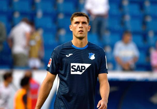 20.09.2025, PreZero Arena, Sinsheim, GER, 1.FBL, TSG Hoffenheim vs FC Bayern München , im Bild Robin Hranac (Hoffenheim) DFL regulations prohibit any use of photographs as image sequences and or quasi-video. (Photo by Midori Ikenouchi Hasan Bratic DeFodi Images) 20 09 2025, PreZero Arena, Sinsheim, GER, 1 FBL, TSG Hoffenheim vs FC Bayern München , im Bild Robin Hranac Hoffenheim DFL regulations prohibit any use of photographs as image sequences and or quasi video Photo by Midori Ikenouchi Hasan Bratic DeFodi Images