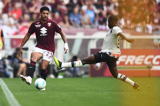 Torino™s Saul Coco during the Serie A soccer match between Torino and Atalanta at the Stadio Olimpico Grande Torino in Turin, north west Italy - Sunday, September 21, 2025. - Soccer.  Copyright: xAlbertoxGandolfo LaPressex