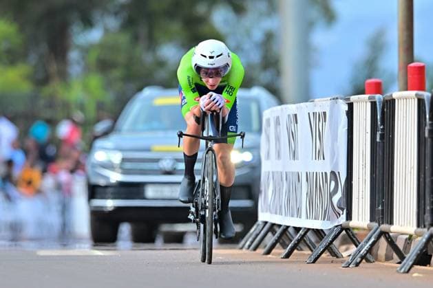 POGAÄaAR Tadej Männer Elite ITT Straßen-WM 2025 Ruanda POGAÄaAR Tadej (Slowakei Pogacar) Einzelzeitfahren Männer Elite Straßen-Weltmeisterschaft im Radsport 2025 Road World Championships 2025 UCI Cycling WM 40,6 km Kigali, Ruanda, World Championships WE - ITT (WC). 21.09.2025