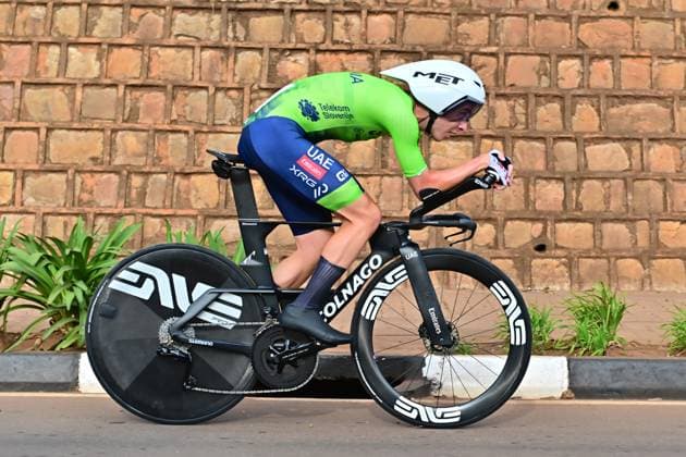 POGAÄaAR Tadej Männer Elite ITT Straßen-WM 2025 Ruanda POGAÄaAR Tadej (Slowakei Pogacar) Einzelzeitfahren Männer Elite Straßen-Weltmeisterschaft im Radsport 2025 Road World Championships 2025 UCI Cycling WM 40,6 km Kigali, Ruanda, World Championships WE - ITT (WC). 21.09.2025