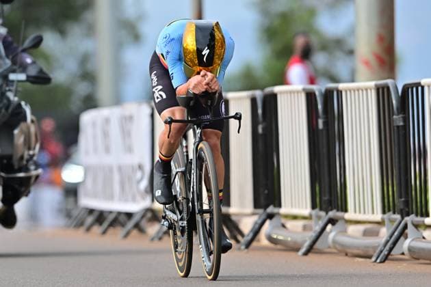 EVENEPOEL Remco Männer Elite ITT Straßen-WM 2025 Ruanda EVENEPOEL Remco (Belgien) Einzelzeitfahren Männer Elite Straßen-Weltmeisterschaft im Radsport 2025 Road World Championships 2025 UCI Cycling WM 40,6 km Kigali, Ruanda, World Championships WE - ITT (WC). 21.09.2025
