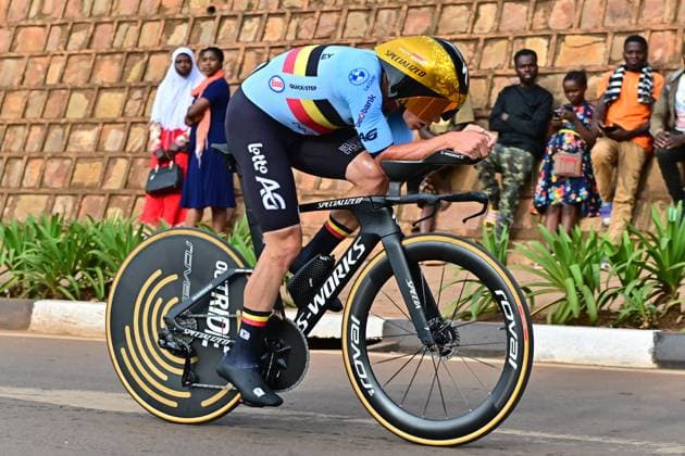 EVENEPOEL Remco Männer Elite ITT Straßen-WM 2025 Ruanda EVENEPOEL Remco (Belgien) Einzelzeitfahren Männer Elite Straßen-Weltmeisterschaft im Radsport 2025 Road World Championships 2025 UCI Cycling WM 40,6 km Kigali, Ruanda, World Championships WE - ITT (WC). 21.09.2025