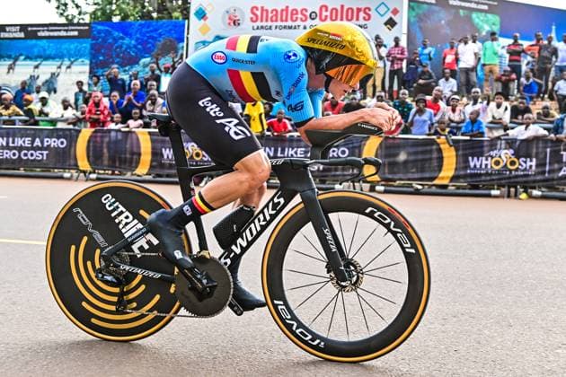 EVENEPOEL Remco Männer Elite ITT Straßen-WM 2025 Ruanda EVENEPOEL Remco (Belgien) Einzelzeitfahren Männer Elite Straßen-Weltmeisterschaft im Radsport 2025 Road World Championships 2025 UCI Cycling WM 40,6 km Kigali, Ruanda, World Championships WE - ITT (WC). 21.09.2025