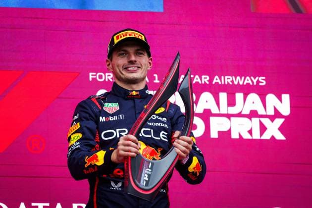 F1 - AZERBAIJAN GRAND PRIX 2025 VERSTAPPEN Max (ned), Red Bull Racing RB21, portrait during the 2025 Formula 1 Qatar Airways Azerbaijan Grand Prix, 17th round of the 2025 FIA Formula One World Championship, WM, Weltmeisterschaft from September 19 to 21, 2025 on the Baku City Circuit, in Baku, Azerbaijan - BakuAzerbaijan  Copyright: xFLORENTxGOODENx
