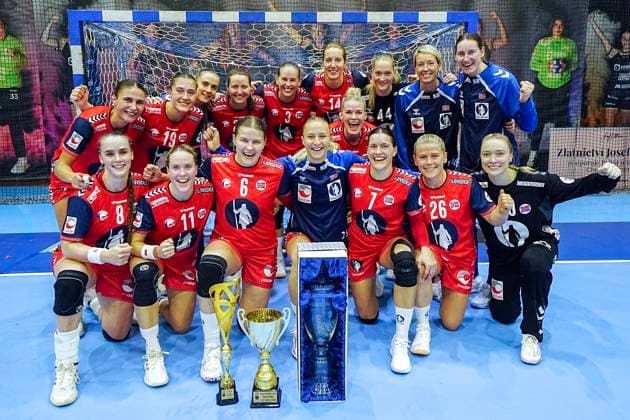 Women s World Handball Championship Qualifiers Czech Republic Norway Cheb, Czech Republic 20250921 Norway after victory in the friendly match in women s handball between the Czech Republic and Norway in Sports hall TJ Lokomotiva Photo Terje Pedersen NTB Cheb Czech Republic EDITORIAL USE ONLY RESTRICTED USE FOR BETTING COMPANIES  Copyright: xTerjexPedersenx xNTBx