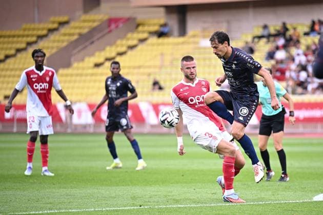 AS Monaco v FC Metz - Ligue 1 McDonald s 2025 2026 21 Benjamin STAMBOULI (fcm) - 03 Eric DIER (asm) during the Ligue 1 McDonald s match between Monaco and Metz at Stade Louis II on September 21, 2025 in Monaco, Monaco. Monaco Monaco  Copyright: xFEPx 776348132