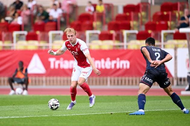 AS Monaco v FC Metz - Ligue 1 McDonald s 2025 2026 14 Mika BIERETH (asm) during the Ligue 1 McDonald s match between Monaco and Metz at Stade Louis II on September 21, 2025 in Monaco, Monaco. Monaco Monaco  Copyright: xFEPx 776348132