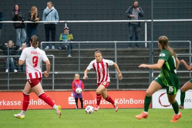 Sylwia Matysik (20 1. FC Köln) during the Google Pixel Frauen-Bundesliga between 1. FC Köln v. VfL Wolfsburg and VfL Wolfsburg at Franz-Kremer-Stadion in Cologne, Germany. Copyright: xQianruxZhang SPPx Sportspressphoto_SPR30025