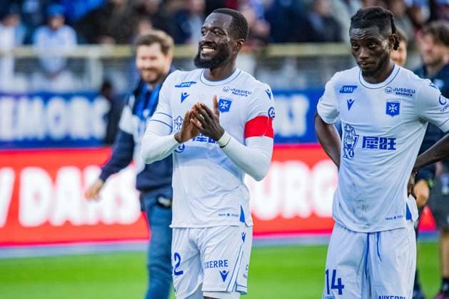 FOOTBALL : AJ Auxerre vs Toulouse FC - Ligue 1 - JournÃ e 5 - 21 09 2025 Elisha Owusu (AJ Auxerre) AuxerreFrance  Copyright: xBaptistexAutissierx