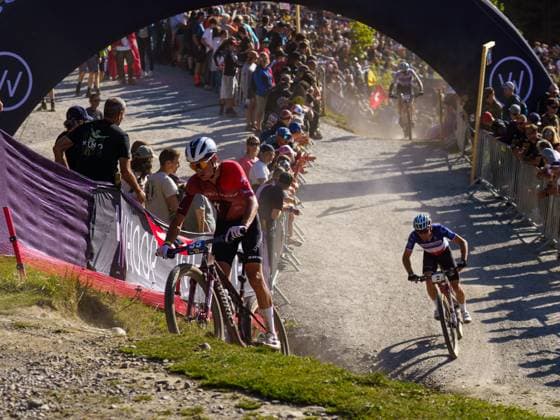 Man Lenzerheide UCI Mountain Bike World Series- XCO Race Adrien Boichis of Specialized Factory Racing competes during the Men s Lenzerheide UCI Mountain Bike World Series - XCO race at Lenzerheide Downhill in Lenzerheide, on September 21, 2025. Lenzerheide Switzerland  Copyright: xFabioxAvernax originalFilename:averna-manlenze250921_npwX4.jpg