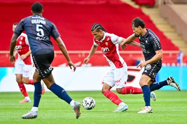 FOOTBALL : MONACO vs METZ - ligue 1 - 21 9 25 Monaco™s forward 29 Paris Brunner during the French L1 2025-2026 season football match between AS Monaco and FC Metz at Louis II stadium of Monaco, south France, on September 21, 2025. MONACOMonaco  Copyright: xfredxDIDES psnewzx