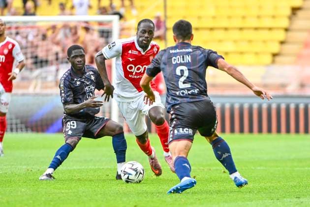 FOOTBALL : MONACO vs METZ - ligue 1 - 21 9 25 Monaco™s defender 4 Jordan Teze during the French L1 2025-2026 season football match between AS Monaco and FC Metz at Louis II stadium of Monaco, south France, on September 21, 2025. MONACOMonaco  Copyright: xfredxDIDES psnewzx