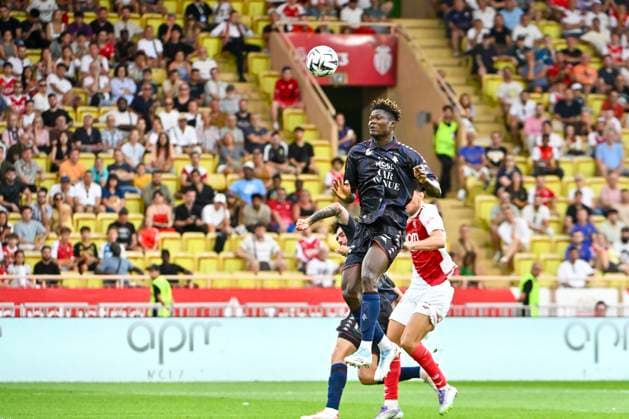 FOOTBALL : MONACO vs METZ - ligue 1 - 21 9 25 Metz™s 5 Jean-Philippe Gbamin during the French L1 2025-2026 season football match between AS Monaco and FC Metz at Louis II stadium of Monaco, south France, on September 21, 2025. MONACOMonaco  Copyright: xfredxDIDES psnewzx