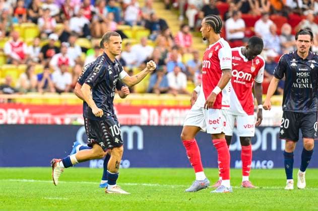 FOOTBALL : MONACO vs METZ - ligue 1 - 21 9 25 Joy oh Metz™s 10 Gauthier Hein after goal during the French L1 2025-2026 season football match between AS Monaco and FC Metz at Louis II stadium of Monaco, south France, on September 21, 2025. MONACOMonaco  Copyright: xfredxDIDES psnewzx
