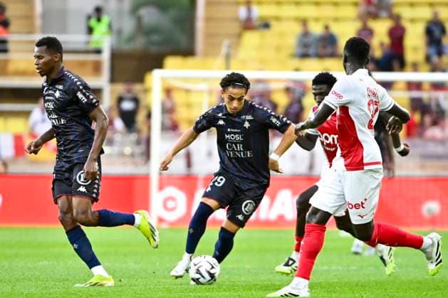 FOOTBALL : MONACO vs METZ - ligue 1 - 21 9 25 Metz™s 29 IsmaÃ«l Guerti during the French L1 2025-2026 season football match between AS Monaco and FC Metz at Louis II stadium of Monaco, south France, on September 21, 2025. MONACOMonaco  Copyright: xfredxDIDES psnewzx
