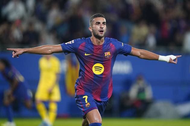 La Liga EA Sports match between FC Barcelona, Barca - Getafe CF played at Johan Cruyff Stadium on September 21, 2025 in Barcelona. (Photo by Bagu Blanco PRESSIN) Copyright: xBaguxBlancox xPressinx