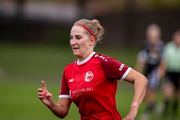 Regionalliga Nordost Frauen: 1. FFV Erfurt vs. 1. FC Union Berlin II; 21.09.2025 Luisa Preißel ( 6; 1. FFV Erfurt) Regionalliga Nordost Frauen: 1. FFV Erfurt vs. 1. FC Union Berlin II; Sportforum Johannesplatz Erfurt; 21.09.2025 Copyright: xBEAUTIFULxSPORTS Duehringx