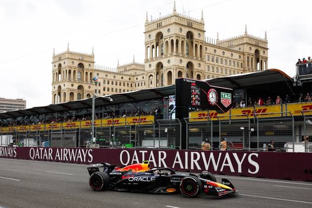 22 Yuki Tsunoda (JPN, Oracle Red Bull Racing), F1 Grand Prix of Azerbaijan at Baku City Circuit on September 21, 2025 in Baku, Azerbaijan. (Photo by HOCH ZWEI) Baku Azerbaijan