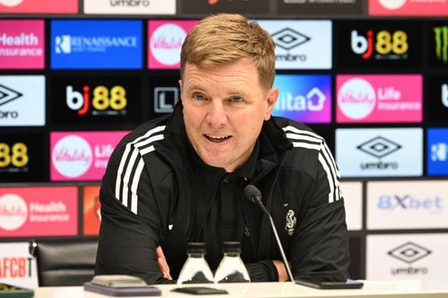 Bournemouth v Newcastle United Premier League 21 09 2025. Newcastle United manager Eddie Howe during the post match press conference, PK, Pressekonferenz after the Premier League match between Bournemouth and Newcastle United at the Vitality Stadium, Bournemouth, England on 21 September 2025. Bournemouth Vitality Stadium Dorset England Editorial use only DataCo restrictions apply See www.football-dataco.com , Copyright: xGrahamxHuntx PSI-22881-0445