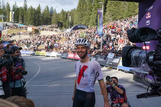 Nino Schurter Ends His Career And Says Goodbye To The XCO World Cup Nino Schurter ends his career and says goodbye to the XCO World Cup during the Man Lenzerheide UCI Mountain Bike World Series - XCO race in Lenzerheide, on September 21, 2025. Lenzerheide Switzerland  Copyright: xFabioxAvernax originalFilename:averna-manlenze250921_np8Ev.jpg