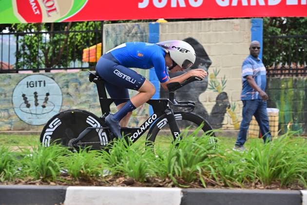 Venturelli Federica Einzelzeitfahren Frauen U23 ITT Straßen-WM 2025 Ruanda Venturelli Federica Einzelzeitfahren Frauen U23 Straßen-Weltmeisterschaft im Radsport 2025 Road World Championships 2025 UCI Cycling WM 40,6 km Kigali, Ruanda, World Championships WE - ITT (WC). 21.09.2025