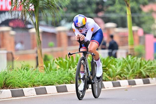 Bäckstedt Zoe Einzelzeitfahren Frauen U23 ITT Straßen-WM 2025 Ruanda Bäckstedt Zoe Einzelzeitfahren Frauen U23 Straßen-Weltmeisterschaft im Radsport 2025 Road World Championships 2025 UCI Cycling WM 40,6 km Kigali, Ruanda, World Championships WE - ITT (WC). 21.09.2025