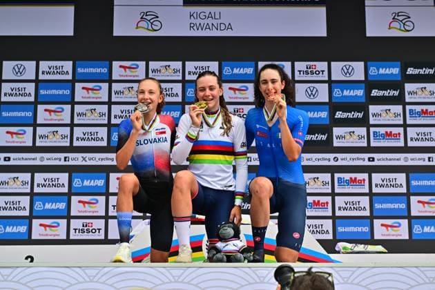 Bäckstedt Zoe Einzelzeitfahren Frauen U23 ITT Straßen-WM 2025 Ruanda Bäckstedt Zoe Einzelzeitfahren Frauen U23 Straßen-Weltmeisterschaft im Radsport 2025 Road World Championships 2025 UCI Cycling WM 40,6 km Kigali, Ruanda, World Championships WE - ITT (WC). 21.09.2025