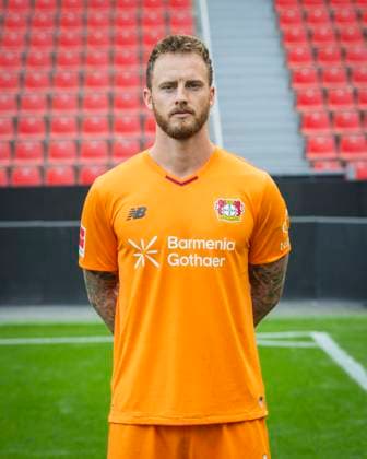 Mark Flekken (Bayer Leverkusen) Bayer Leverkusen; 1.BL Porträttermin 2025 2026 *** Mark Flekken Bayer Leverkusen Bayer Leverkusen 1 BL Portrait date 2025 2026