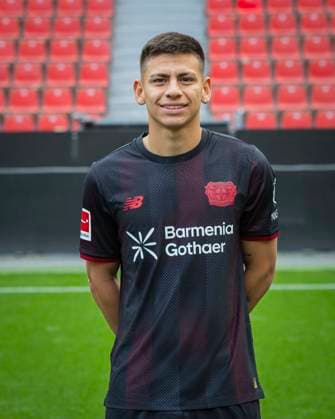 Claudio Echeverri (Bayer Leverkusen) Bayer Leverkusen; 1.BL Porträttermin 2025 2026