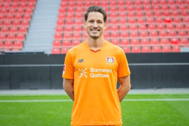 Janis Blaswich (Bayer Leverkusen) Bayer Leverkusen; 1.BL Porträttermin 2025 2026