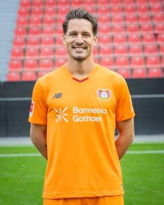 Janis Blaswich (Bayer Leverkusen) Bayer Leverkusen; 1.BL Porträttermin 2025 2026
