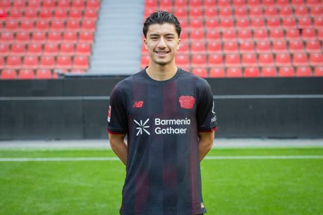 Ibrahim Maza (Bayer Leverkusen) Bayer Leverkusen; 1.BL Porträttermin 2025 2026