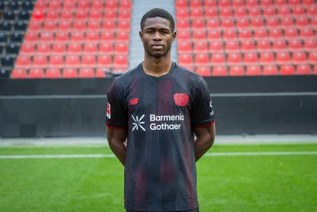 Christian Kofane (Bayer Leverkusen) Bayer Leverkusen; 1.BL Porträttermin 2025 2026