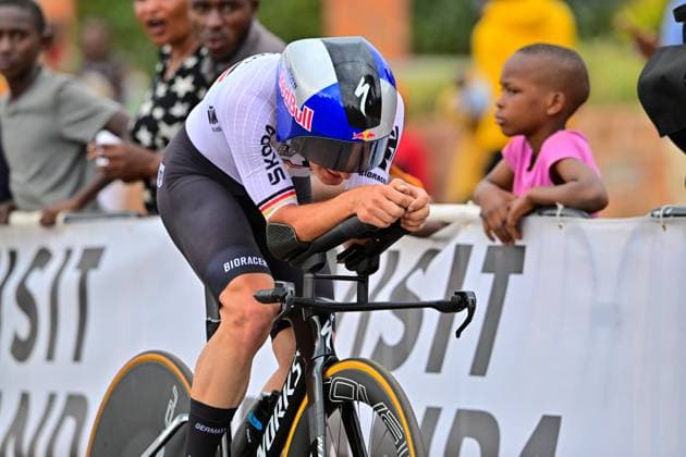 FIETZKE Paul Einzelzeitfahren Männer U23 ITT Straßen-WM 2025 Ruanda FIETZKE Paul (Deutschland) Einzelzeitfahren Männer U23 Straßen-Weltmeisterschaft im Radsport 2025 Road World Championships 2025 UCI Cycling WM 31,2 km Kigali, Ruanda, World Championships WE - ITT (WC). 22.09.2025