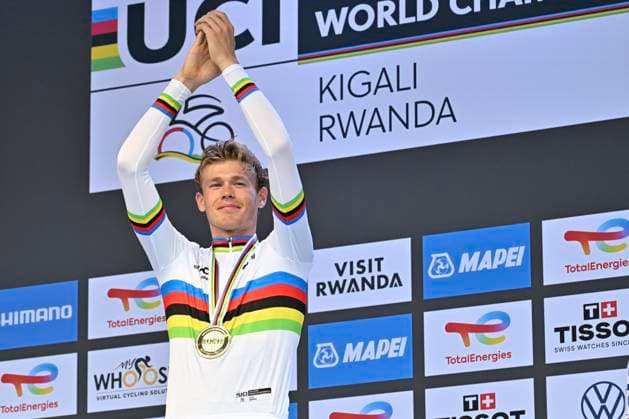UCI 2025 Road World Championship, WM, Weltmeisterschaft Kigali 22 09 2025 KIGALI, RWANDA - SEPTEMBER 22 : Soderqvist Jakob (SWE) during the Men U23 Individual Time Trial of the UCI Road World Championships 2025 92nd edition an UCI World Championships cycling race of 31.2 km with start in Kigali and finish in Kigali on September 22, 2025 in Kigali, Rwanda, 22 09 2025 Kigali Rwanda  Copyright: xJanxDexMeuleneirx