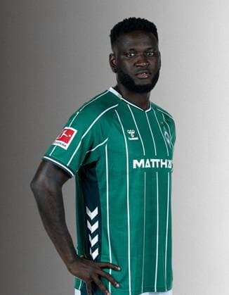offizieller Portraittermin SV Werder Bremen 2025 2026 Victor Boniface (Werder Bremen 44); 1.BL Porträttermin 2025 2026,