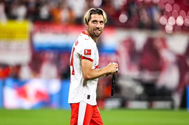 Kevin Kampl (RB Leipzig,44) - 1. Fussball Bundesliga Saison 2025-2026 Punktspiel RB Leipzig vs. 1. FC Köln in der Red Bull Arena in Leipzig - Einzelbild,Aktion,Fussball,Deutschland,Mann,Männer,20.09.2025