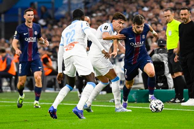 FOOTBALL : Olympique de Marseille VS Paris Saint Germain - Ligue 1 McDonald s - 22 09 2025 Ligue 1 Mcdonald s match between Olympique de Marseille and Paris Saint Germain on September 22, 2025 at the Orange Velodrome Stadium in Marseille. MarseilleFrance  Copyright: xWilliamxCannarellax
