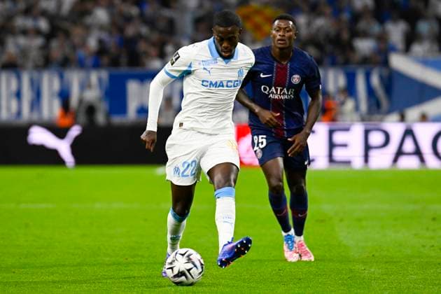 FOOTBALL : Olympique de Marseille VS Paris Saint Germain - Ligue 1 McDonald s - 22 09 2025 Timothy Weah (OM) - Ligue 1 Mcdonald s match between Olympique de Marseille and Paris Saint Germain on September 22, 2025 at the Orange Velodrome Stadium in Marseille. MarseilleFrance  Copyright: xWilliamxCannarellax