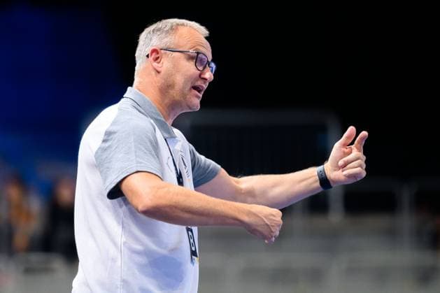 Krefeld: Handball wU20 Laenderspiel - Deutschland - Niederlande Trainer Christopher Nordmeyer (Deutschland) Krefeld Yayla Arena Deutschland